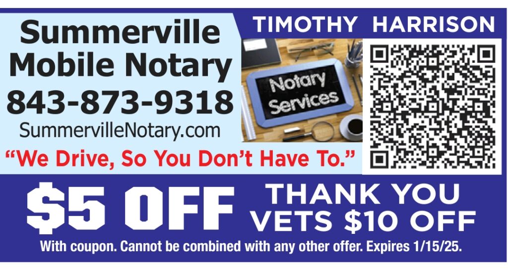 Mobile Notary Service In Summerville